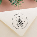 Search for christmas tree rubber stamps Return address
