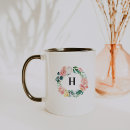 Search for peach and green mugs Elegant