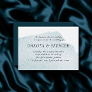 Search for dark teal wedding invitations Modern