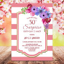 Search for purple white 50th birthday invitations Floral