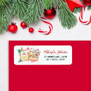 Search for peppermint candy return address labels Festive