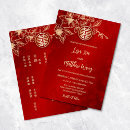 Search for red and gold invitations Double happiness