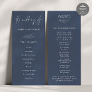 Search for dusty blue wedding programs Order of ceremony
