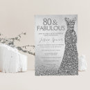 Search for 80 and fabulous birthday invitations Party