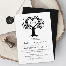 Search for black tree invitations Rustic