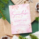 Search for pink snowflake invitations Snowflakes