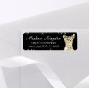 Search for black glitter return address labels Golden