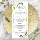 Recherche de floral menu mariage menus Couple