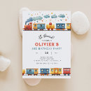 Search for railroad birthday invitations Train birthday party
