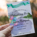 Recherche de watercolor graduation invitations Bleu