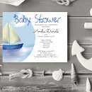 Recherche de sailboat baby shower invitations Bleu