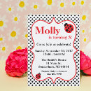 Search for ladybug party invitations Girl