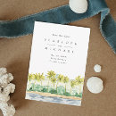 Search for beach save the dates Palm trees