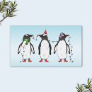 Recherche de pingouin mignon cartes visite Illustration