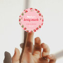 Search for girly first birthday stickers Pink and red