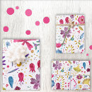 Search for wild flowers wrapping paper Nature
