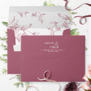 Search for burgundy wedding envelopes Modern typography
