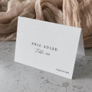 Search for meal choice wedding place cards Black and white