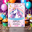 Recherche de mignons licorne invitations Filles