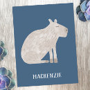 Search for capybara postcards Watercolor