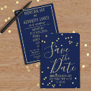 Search for navy gold save the dates Non photo