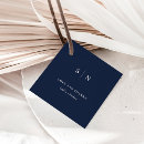 Search for navy blue wedding favour tags Simple