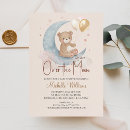Search for we are over the moon invitations Teddy bear