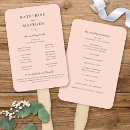 Search for blush pink wedding programs Classic