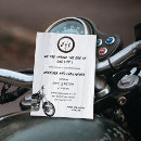 Recherche de motorcycle invitations Moderne