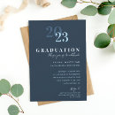 Search for navy graduation invitations Typography