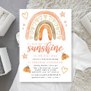Search for sunshine and rainbows invitations Mother to be