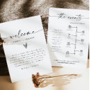 Search for order of events wedding programs Black and white