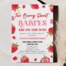Recherche de berry sweet baby shower invitations Fraise