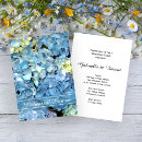 Search for blue hydrangea rehearsal dinner invitations Summer