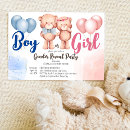 Search for teddy bear gender reveal invitations Cute