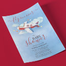 Search for aeroplane baby shower invitations For kids