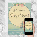 Search for vintage stork baby shower invitations Retro