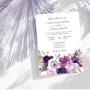 Search for purple and grey wedding invitations Floral