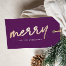 Search for purple christmas gift tags Gold