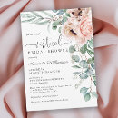 Search for virtual bridal shower invitations Watercolor floral