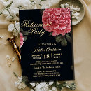 Search for red and black party invitations Retirement