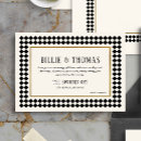 Search for jazz wedding invitations Black and white
