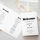 Recherche de vintage mariage programmes Ordre des événements