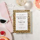 Search for leopard print bachelorette party invitations Modern