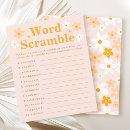 Search for baby shower word scramble Boho