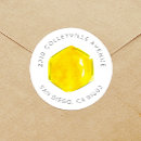 Search for honeycomb return address labels Bumble bee