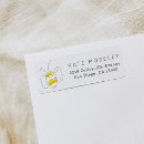 Search for bumble bee return address labels Watercolor