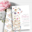 Search for tea seasonal invitations Watercolor floral