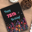 Search for 75th for her birthday cards Floral