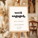 Search for we are engaged posters Black and white